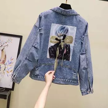 Новая модная весенняя куртка, женская осенняя новая свободная корейская версия популярных шорт S