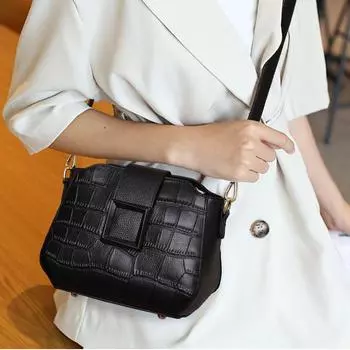 Новая модная высококачественная сумка через плечо для первого слоя из коровьей кожи, летняя кожаная косая сумка для женщин