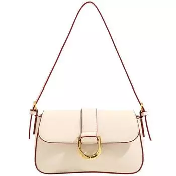 Новая модная высококачественная универсальная сумка через подмышку, французская сумка через плечо, маленькая женская сумка-мессенджер чёрный