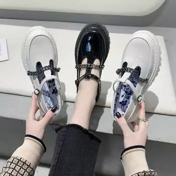 Новая модная женская кожаная обувь, персонализированная модельная повседневная обувь, прогулочная обувь принцессы 35 белый