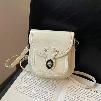 Новая модная женская мини-сумка через плечо, нежная ретро-сумка из искусственной кожи, маленькая женская сумка через плечо, роскошная брендовая сумка для телефона и кошелек
