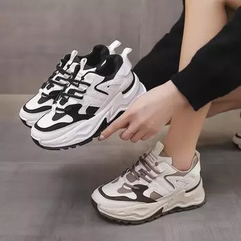 Новая модная женская обувь с перекрестными ремешками, нескользящие износостойкие повседневные удобные кроссовки для бега с неглубоким горлышком и толстой подошвой 35