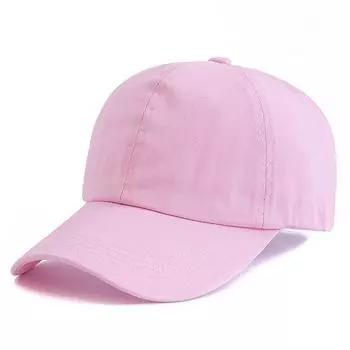 Новая модная женская однотонная шапка-конский хвост, регулируемая уличная женская летняя шляпа, уличная кепка цвета допамина 56cm-58cm розовый