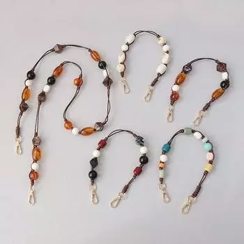 Новая модная женская сумка, аксессуар, съемная винтажная цепочка из бисера, янтарная акриловая сумка, веревочный ремень, женская сумка, цепочка на плечо с ручкой 40CM янтарь