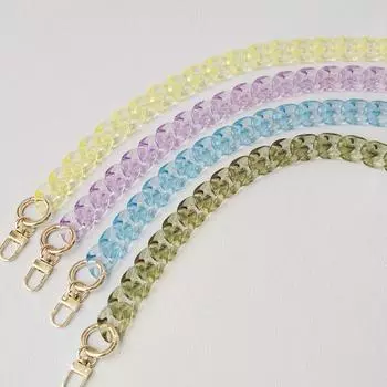 Новая модная женская сумка, аксессуары, цепочки, съемная весна-лето, прозрачный ремень для сумки, цепочка через плечо, цепочка с ручкой 45CM синий