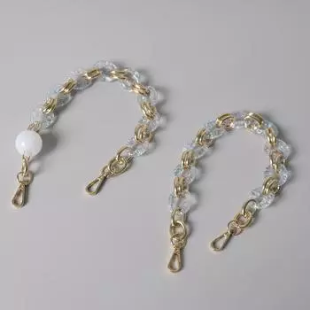 Новая модная женская сумка, аксессуары, детали, милая синяя цепочка из акриловой смолы, роскошный однотонный ремешок, женский винтажный золотой металлический клатч-цепочка 33CM синий