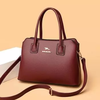 Новая модная женская сумка через плечо, большая вместимость, однотонная сумка, текстурированная женская сумка через плечо