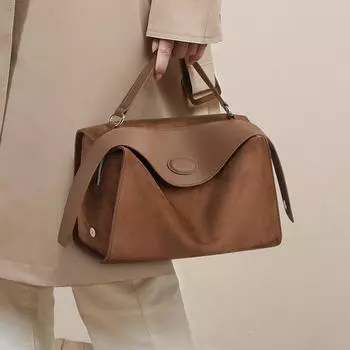 Новая модная женская сумка через плечо Boston на осень и зиму с подушкой для переноски на одно плечо