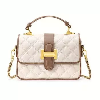 Новая модная женская сумка через плечо из коровьей кожи класса люкс, маленькая квадратная сумка с цепочкой