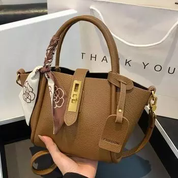 Новая модная женская сумка через плечо, портативная сумка-ведро, женские сумки