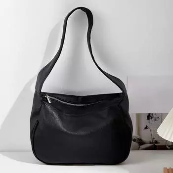 Новая модная женская сумка-хобо из мягкой искусственной кожи, сумки-мессенджеры на широком ремне, женские сумки-полумесяцы и сумки 35*13*25cm белый