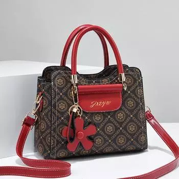 Новая модная женская сумка с принтом, большая вместимость, женская сумка на одно плечо, диагональная сумка-тоут высокого качества