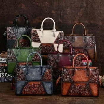 Новая модная женская сумка с тиснением и сращиванием, ручная сумка через плечо большой емкости темно-серого