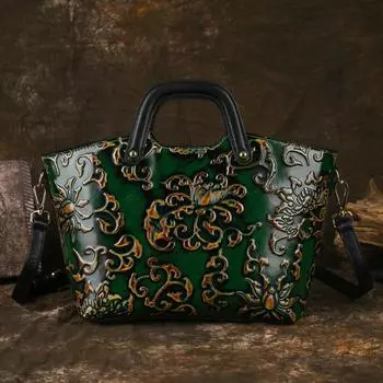 Новая модная женская сумка с тиснением в стиле ретро