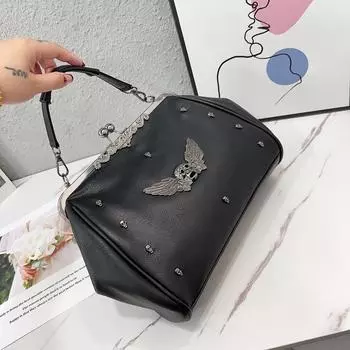 Новая модная женская сумка-сумка на плечо с ретро-зажимом