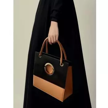 Новая модная женская сумка-тоут в стиле ретро во французском стиле коричневый