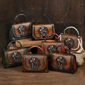 Новая модная женская сумка в стиле ретро, этнический стиль ветра, цветок, ручная работа, сумка через плечо двойного назначения