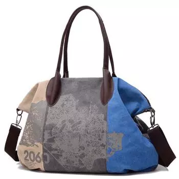 Новая модная женская тканевая сумка с парусом, портативная сумка-мессенджер на одно плечо, большая вместительная женская сумка для отдыха коричневый