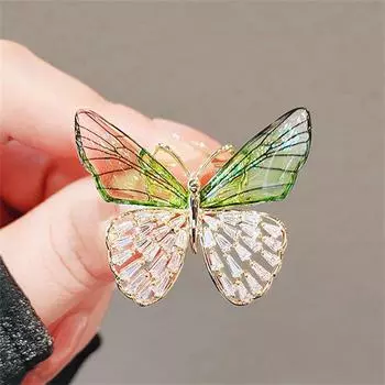 Новая модная женская высококачественная брошь в стиле бабочки, брошь в милом стиле для девочек, роскошная брошь для женщин, женские аксессуары фиолетовый