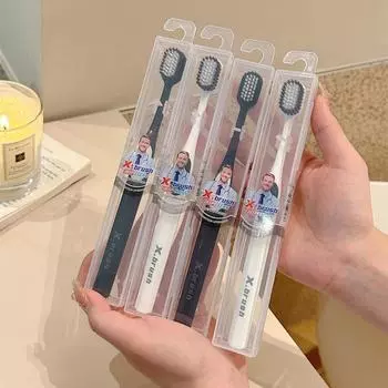 Новая модная зубная щетка X-brush с щетиной, бамбуковая мягкая зубная щетка, упакованная для семейного путешествия, ручная зубная щетка, унисекс, подарки 1Pcs