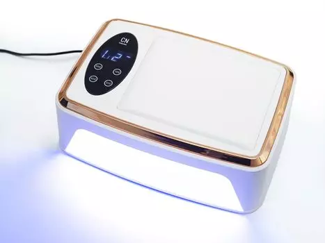 Новая мощная лампа для ногтей с гелем 180 Вт LED UV Nail Nail японская инструкция по эксплуатации смола для обеих рук и быстрая поставляется с датчиком движения белый