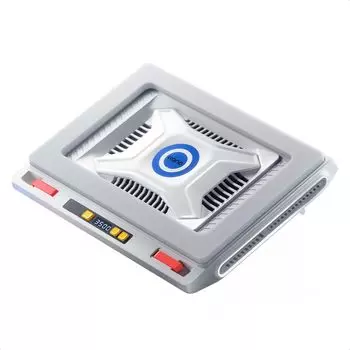 Новая мощная охлаждающая подставка для ноутбука Llano V10, охлаждающий вентилятор, охлаждающая подставка для ноутбука, большой диаметр, центробежный всенаправленный воздушный поток, высота уровня белый