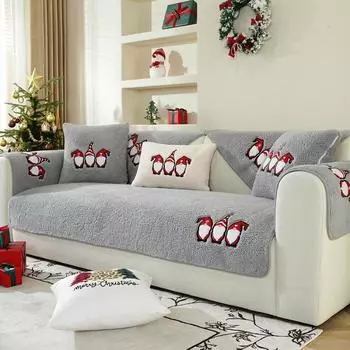 Новая мягкая флисовая подушка для дивана из ягненка, зимняя противоскользящая толстая плюшевая подушка для дивана, домашний минималистичный и удобный чехол для подушки сиденья 70*70cm