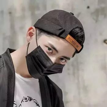 Новая мягкая хлопковая шапка-бини без полей с куполом для мужчин и женщин, однотонная регулируемая шляпа арендодателя, унисекс, кепки в стиле хип-хоп, уличная одежда Adjustable бежевый