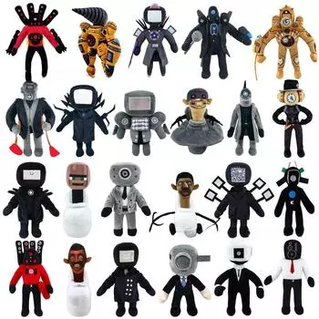 Новая мягкая игрушка для туалета Skibidi - кукла-монитор Titan TV Man