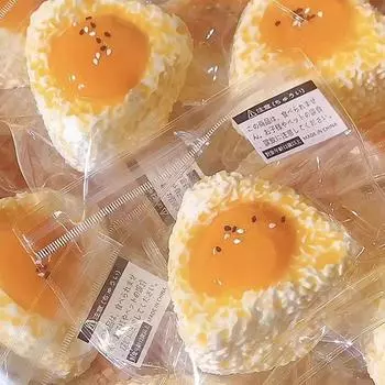 Новая мягкая игрушка ручной работы в виде яйца, рисового шарика, моти таба, мягкая игрушка, сжимаемая, креативная, отскакивающая, мягкая игрушка, милая A