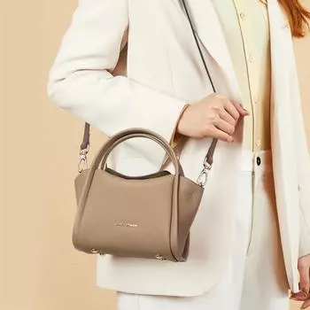 Новая мягкая кожаная сумка для мамы, повседневная универсальная корзина для капусты Yuanbao, ручная мини-сумка для телефона через плечо