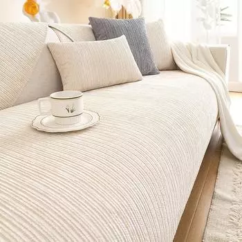 Новая мягкая удобная диванная подушка из синели, четырехсезонная универсальная противоскользящая дышащая подушка для сиденья, пылезащитная ткань для дивана 70x70cm 1pcs розовый