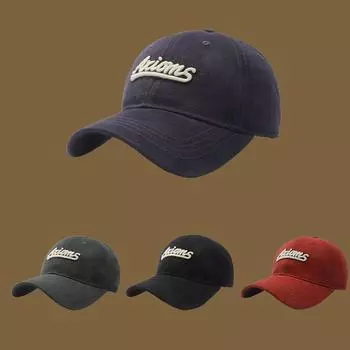 Новая мягкая вышивка Ding Mo, алфавитная вышивка, бейсбольная шляпа для еды и курения, солнцезащитная шляпа, универсальная шляпа с козырьком на открытом воздухе XL