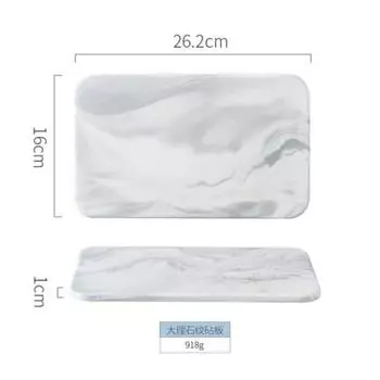 Новая мраморная разделочная доска, обеденные тарелки, керамический поднос, золотая тарелка с каймой, обеденный сервиз, тарелки и блюда, кухонная утварь, фарфор