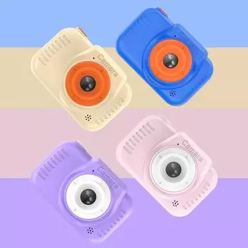 Новая мультяшная детская камера 1080P HD цифровая видеокамера игрушки для малышей селфи камера детская камера с силиконовыми чехлами