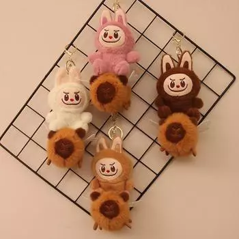 Новая мультяшная подвеска Rabu Capybara, плюшевая игрушка, кукла-машина с зажимом, милая кукла-машина с когтями 4 inches