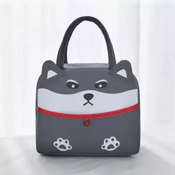 Новая мультяшная сумка для обеда, женская толстая термосумка с кавайной уткой для хранения еды, детские изолированные сумки большой емкости для еды, подарок учителю