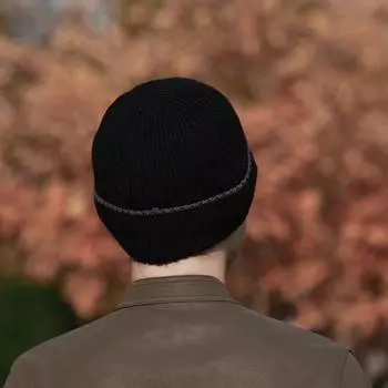 Новая мужская холодная шапка, модная и универсальная, простая, теплая, утолщенная, вязаная шапка, мужская и женская, плюшевая шерстяная шапка для отдыха на открытом воздухе One size красный