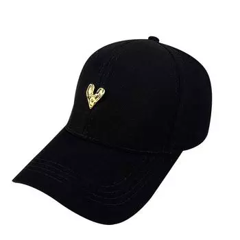 Новая мужская и женская бейсбольная кепка Hardtop Versatile Love Decorative Sunshade Sunscreen Cap Adjustable