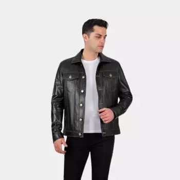 Новая мужская классическая куртка из натуральной кожи специального дизайна, кожа ягненка, застежка на пуговицы, куртка, повседневная верхняя одежда, умная одежда