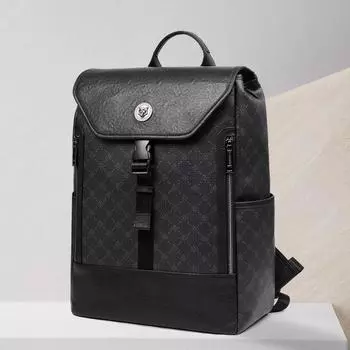 Новая мужская кожаная сумка через плечо, мужской модный водонепроницаемый рюкзак с тиснением, большая вместительная сумка для компьютера, трендовые мужские сумки