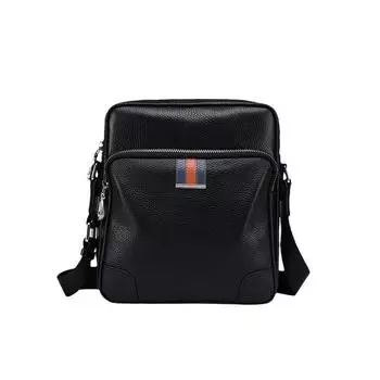 Новая мужская кожаная сумка на одно плечо, многофункциональная вертикальная сумка через плечо для отдыха, модная мужская сумка большой вместимости из коровьей кожи