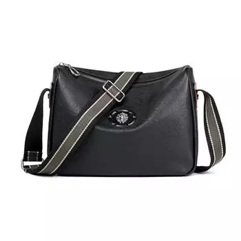 Новая мужская кожаная сумка на одно плечо, многофункциональная горизонтальная сумка через плечо для отдыха, модная мужская сумка большой вместимости из воловьей кожи