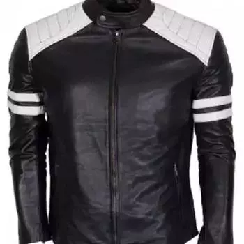 Новая мужская куртка черного цвета из натуральной овчины, натуральная кожа ручной работы, мягкая, стильная S чёрный