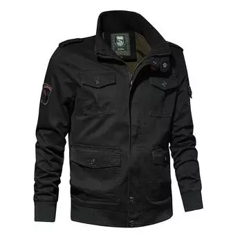 Новая мужская куртка из стираного хлопка, повседневная модная куртка-пилот M