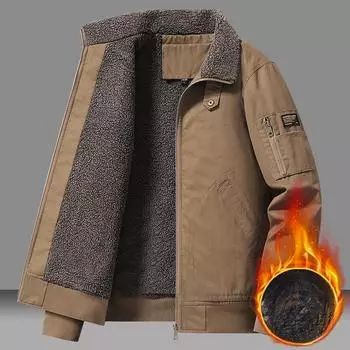 Новая мужская куртка в стиле ретро Tooling, осенне-зимняя бархатная свободная повседневная куртка для активного отдыха M