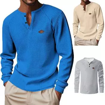 Новая мужская модная брендовая рубашка поло со стоячим воротником, облегающая, однотонная, дышащая, повседневная мужская рубашка поло S сапфировый