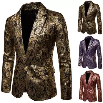 Новая мужская модная куртка-кардиган с принтом Dashiki, пальто с длинным рукавом и принтом L фиолетовый