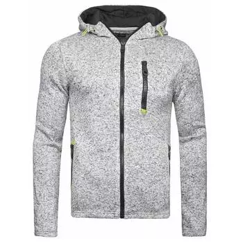 Новая мужская модная спортивная повседневная толстовка с капюшоном, флисовый кардиган, куртка на молнии XS темно серый
