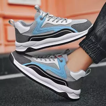 Новая мужская обувь, дышащие удобные мужские кроссовки с сеткой, модная повседневная мужская обувь, модные кроссовки 39